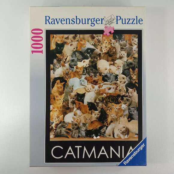 NEW Vintage Ravensburger CATMANIA Jigsaw Puzzle 1000 Piece No. 156290 - Picture 1 of 4